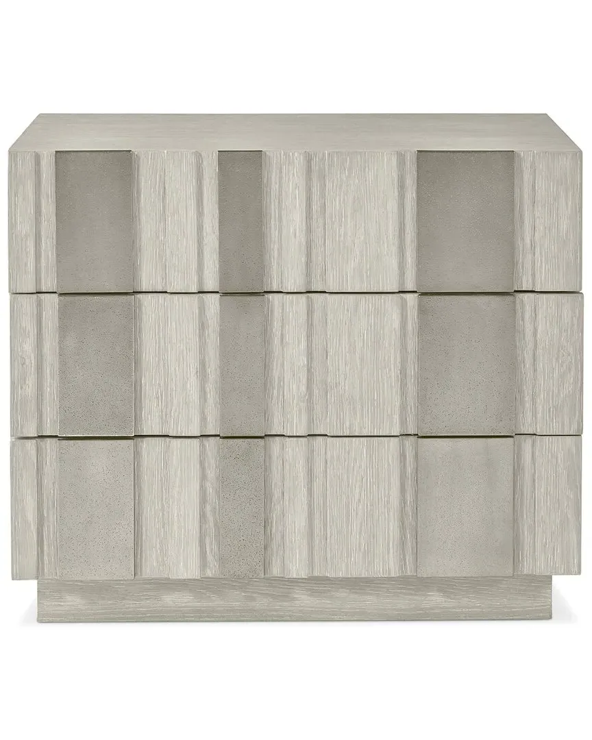 Tempo 3-Drawer Nightstand - Beige image