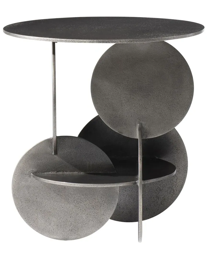 Tribus Round Side Table - Graphite, Aluminum image