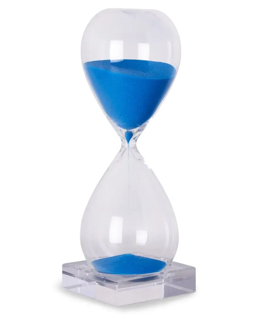 Ander 30 Minute Sand Timer - Blue, Crystal Glass image