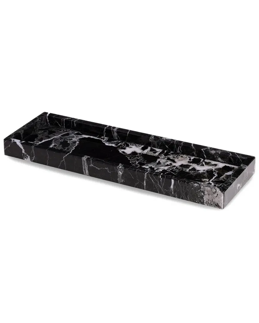 Atticus Bath Tray - Black, Marble image