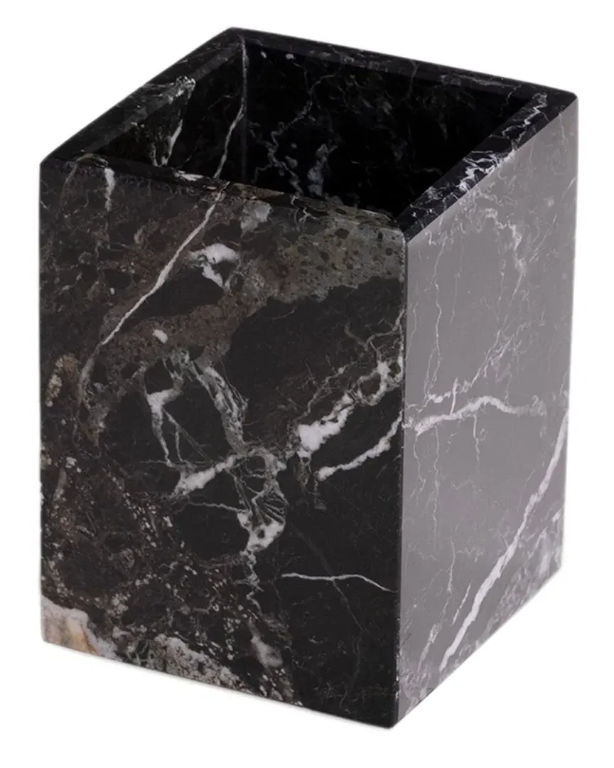 Atticus Bath Tumbler - Black, Marble image
