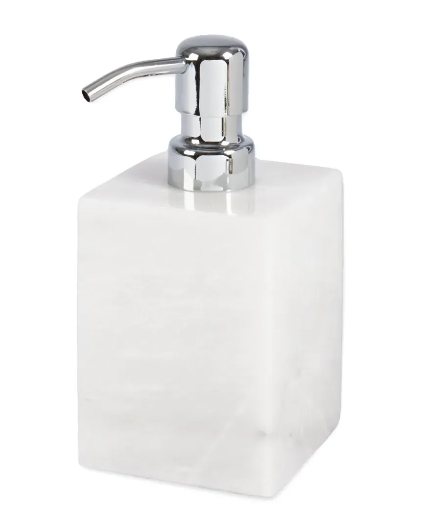 Atticus Soap Dispenser - White, Marble