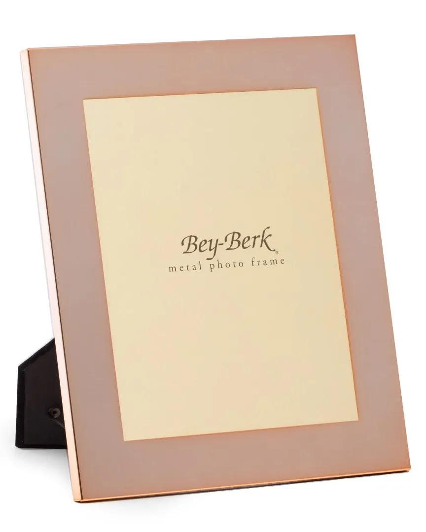 Bey-Berk 4x6 Picture Frame with Easel Back - Copper, Metal image