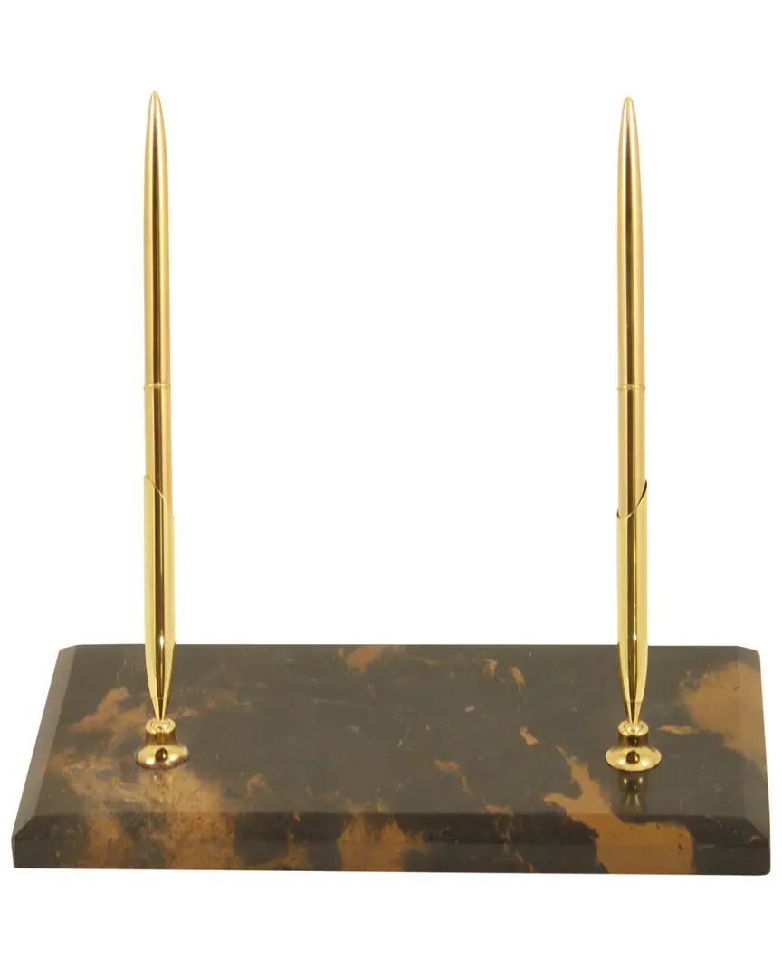 Brewster Delesse Platinum Marbled Wallpaper - Gold image