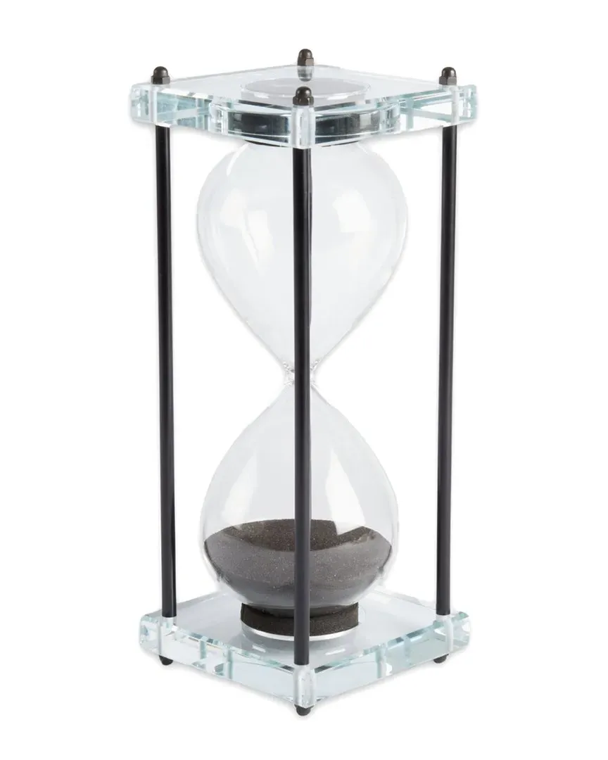 Crystal 60-Minute Sand Timer - Black