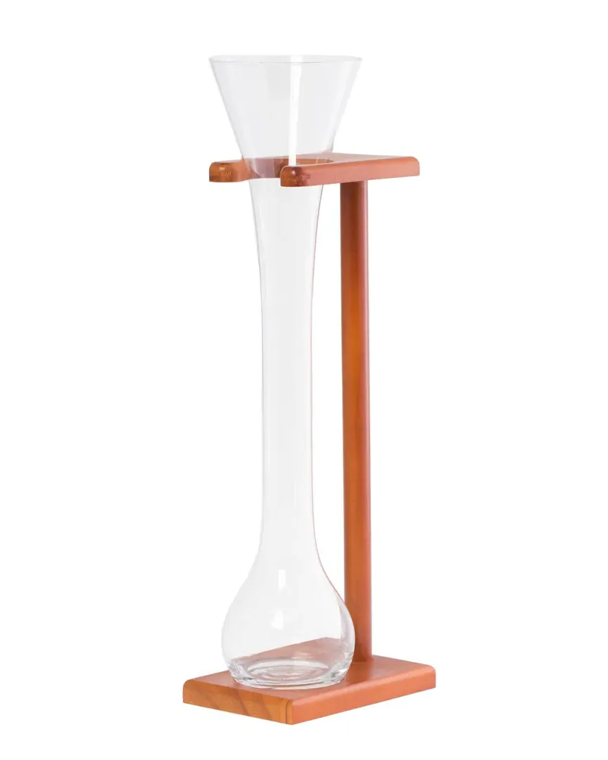 Half Yard Ale Glass with Wooden Stand - 24oz image