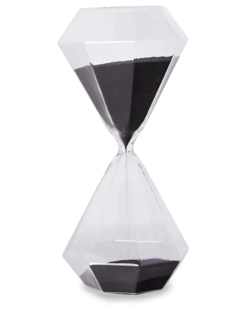 Idris Sand Timer - Black, Glass image