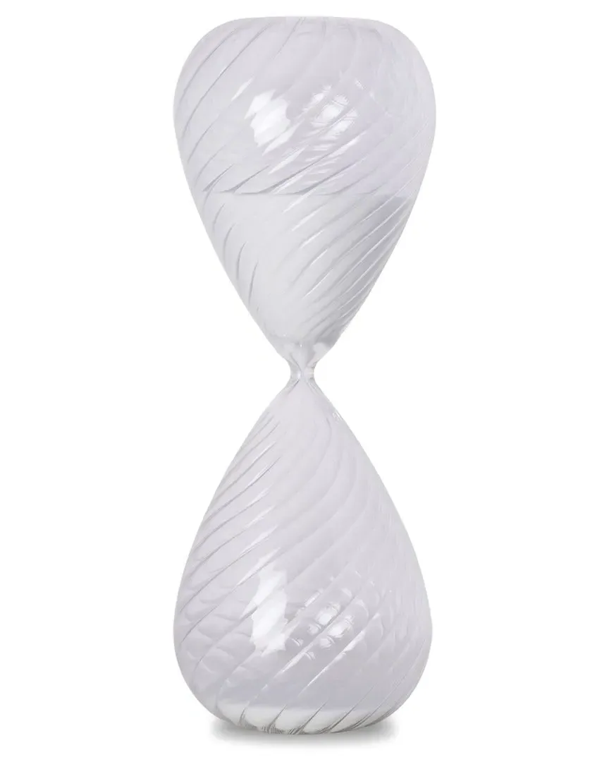 Malik 45 Minute Sand Timer - White, Marble