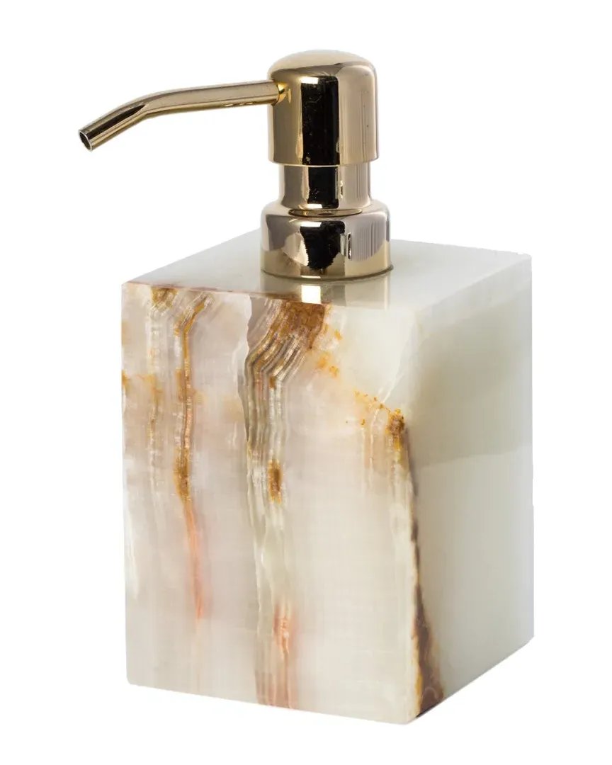 Marble Bath Soap Dispenser - Green Onyx