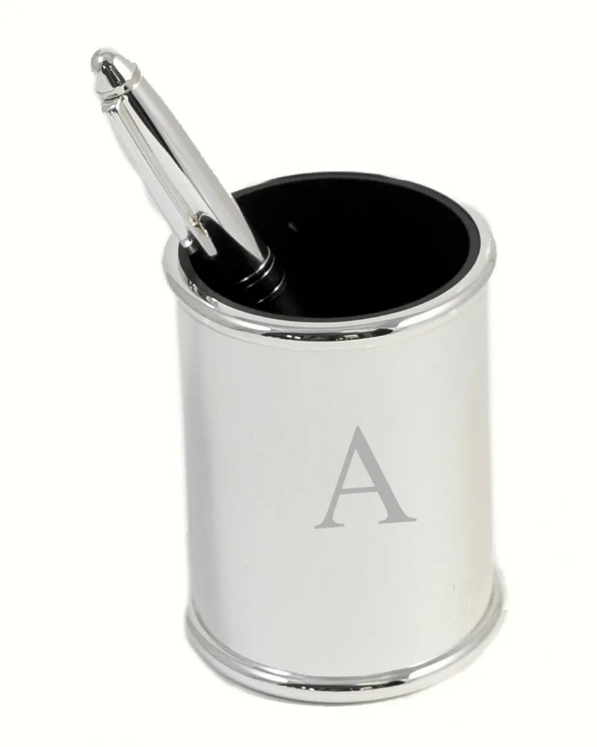 Monogrammed Catchall Tray - Silver Plated image