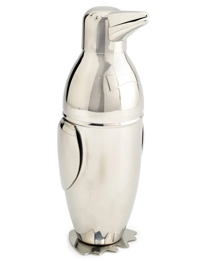 Monogrammed Cocktail Shaker with Strainer - Stainless Steel