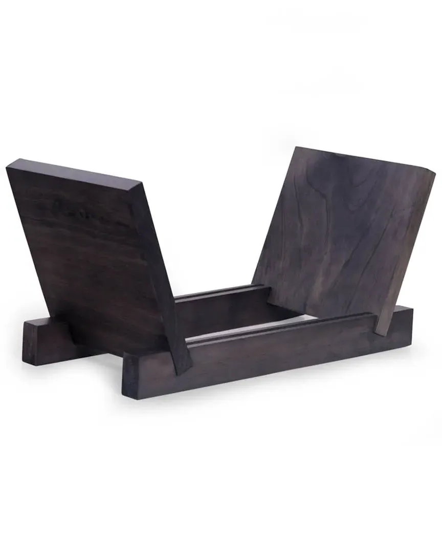 Solid Wood Vinyl Record Display Case - Gray