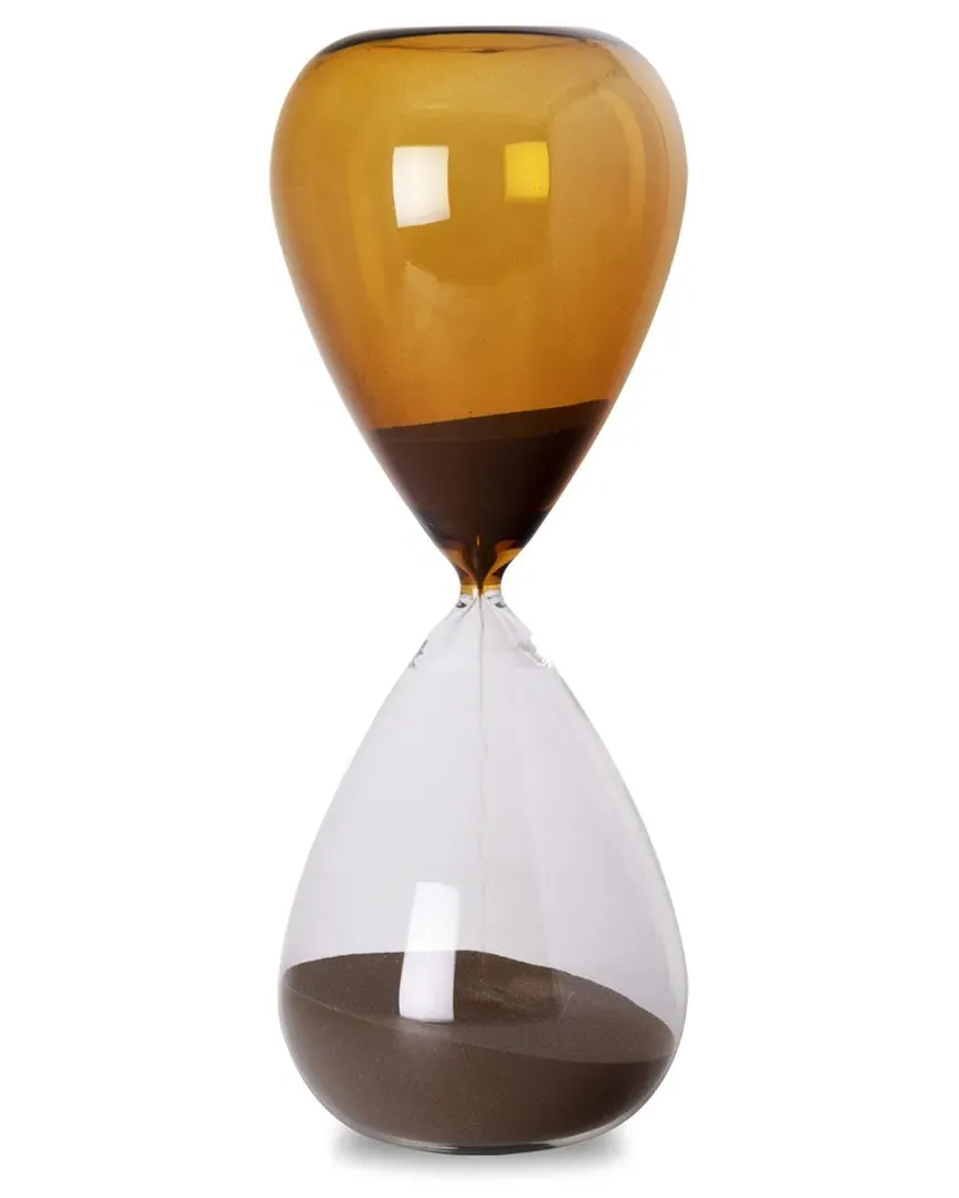 Tafari Sand Timer - Orange, Glass