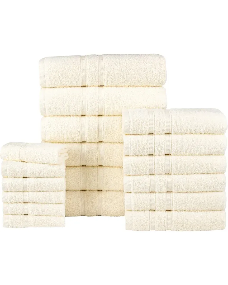 18pc Zero Twist Towel Set - Ivory, Egyptian Cotton image