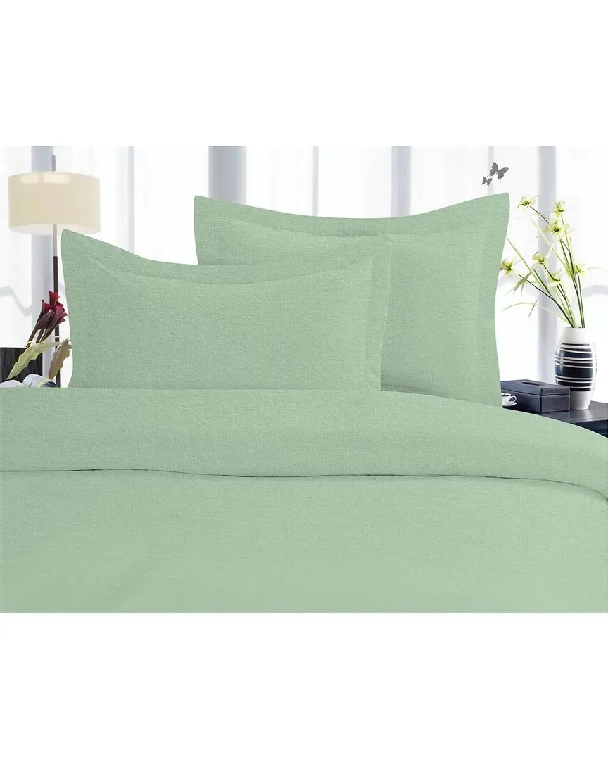 Flannel Duvet Cover Set - Sage, Cotton image