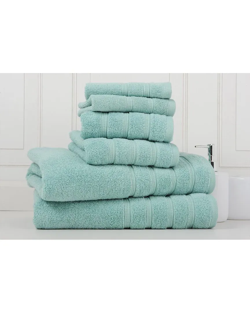 Zero Twist Cotton Towel Set - Aqua