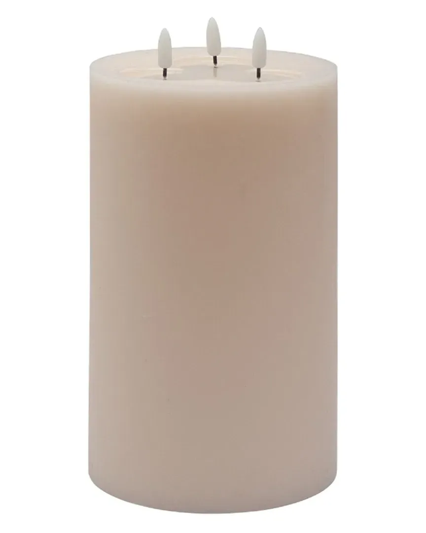 3-Wick Large Flameless Candle - Pink, Wax