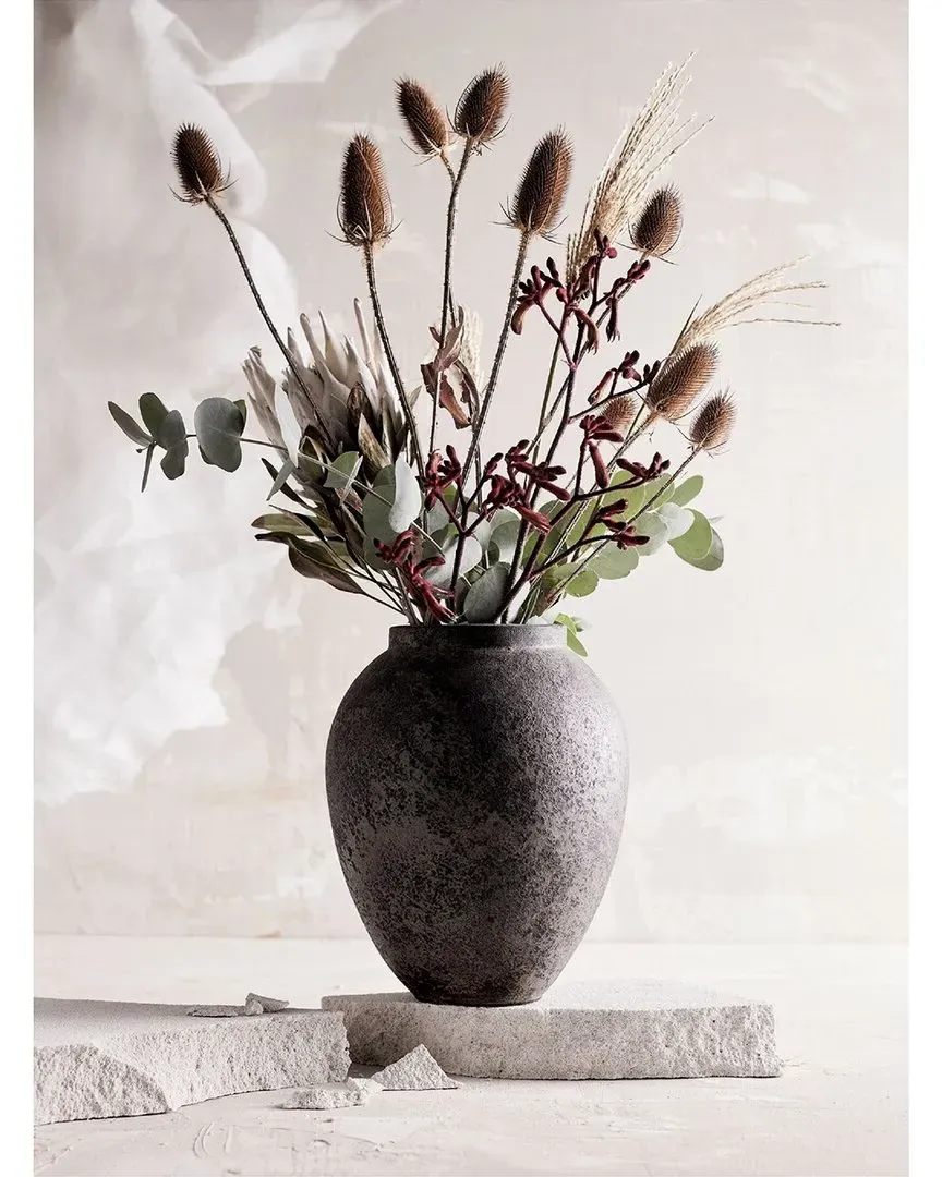 Appy Medium Vase - Smoke Brown, Glass image