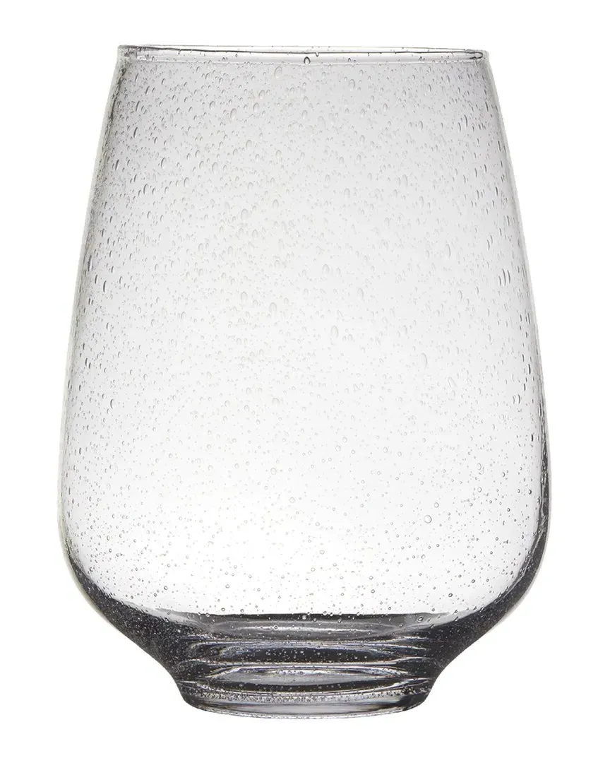 Archer Soda Bubbles Vase - Transparent, Terracotta image