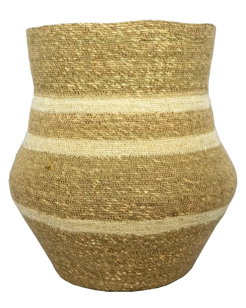 Basket Top Storage Basket - Natural & Egg, Seagrass image