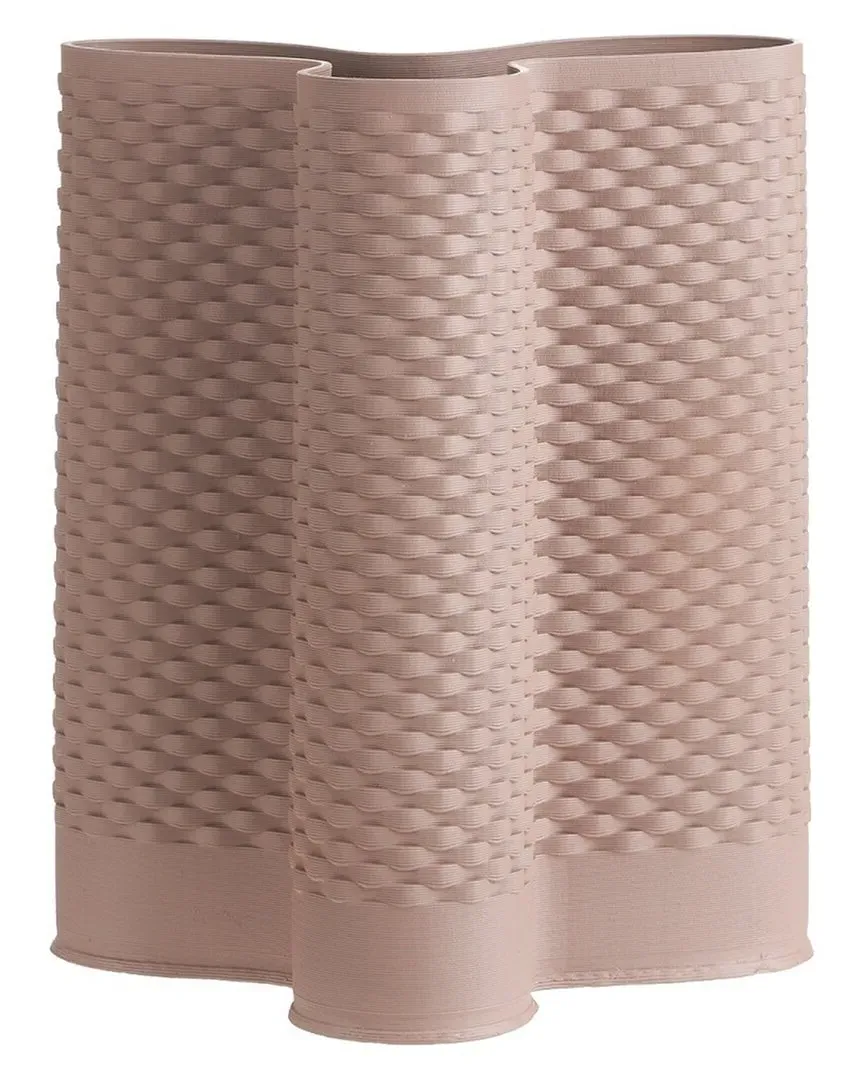 Ceramic 3D Printed Vase - Bean Paste Red, Iron