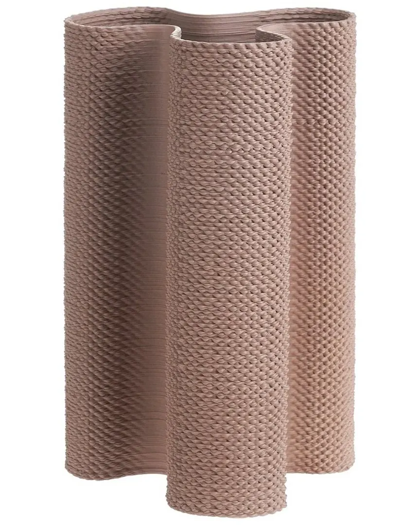 Ceramic 3D Printed Vase - Red, Iron