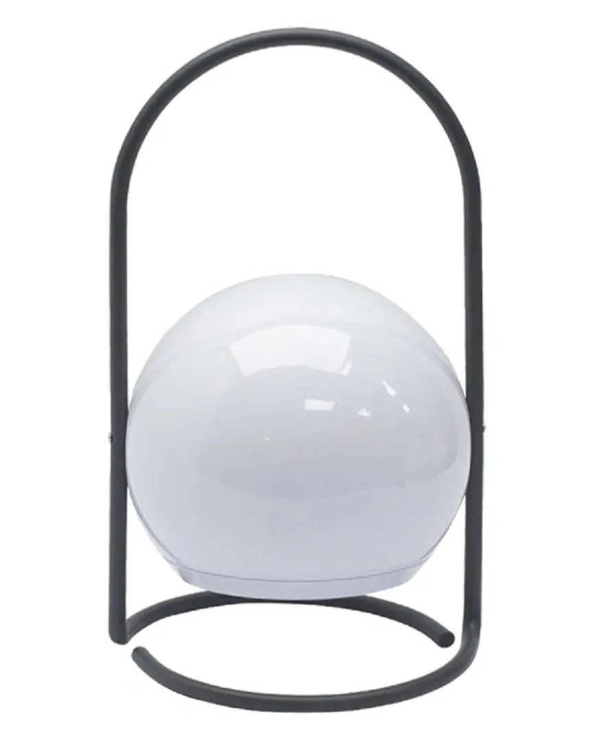 Circular Flameless Outdoor Lantern Candle - Grey image