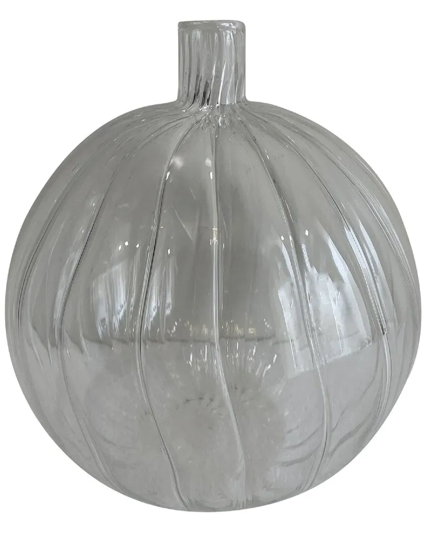 Decorative Glass Bottle Vase - Clear