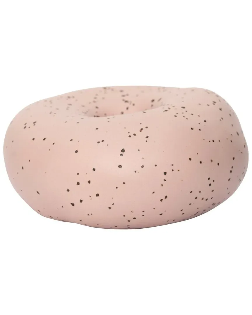 Elaine Candle Holder - Peach Whip, Ceramic image