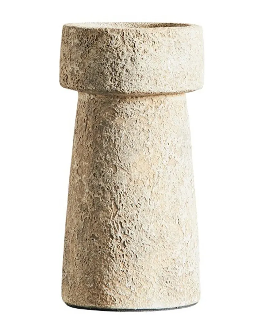 Eris Small Candle Holder - Rustic Sand, Terracotta image