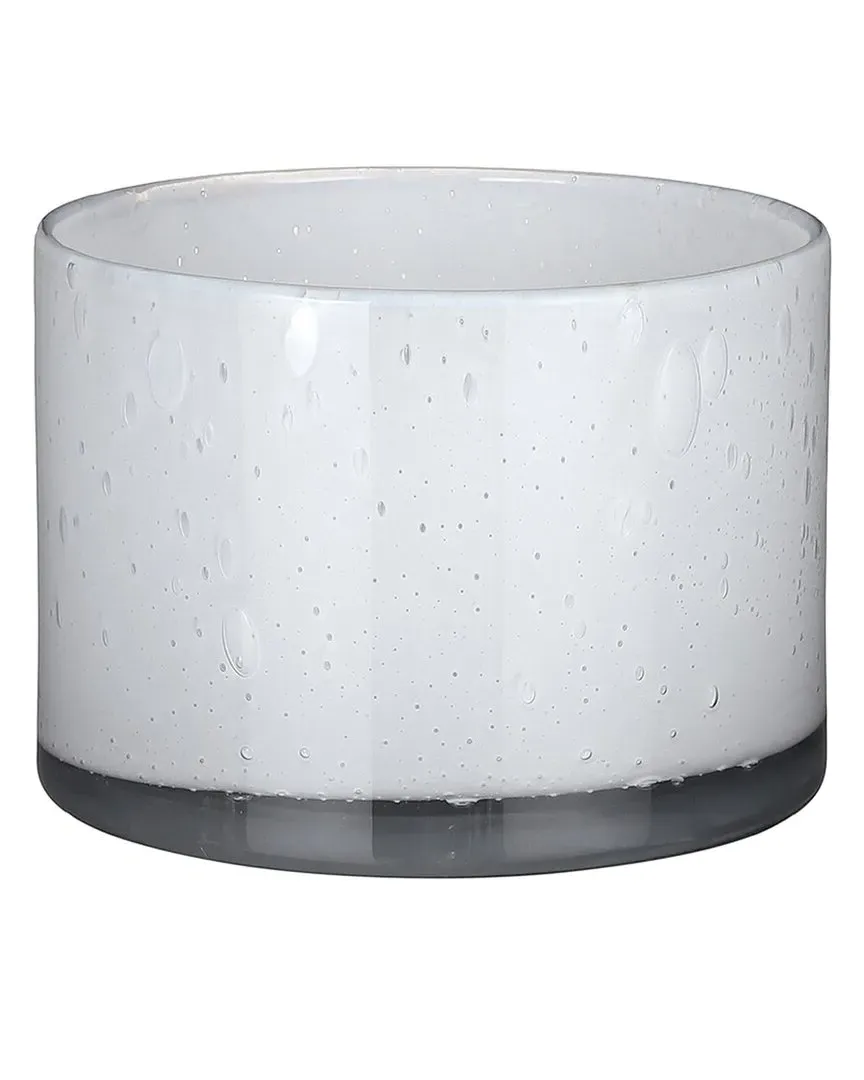 Estelle Round Bowl - White, Recycled Glass image