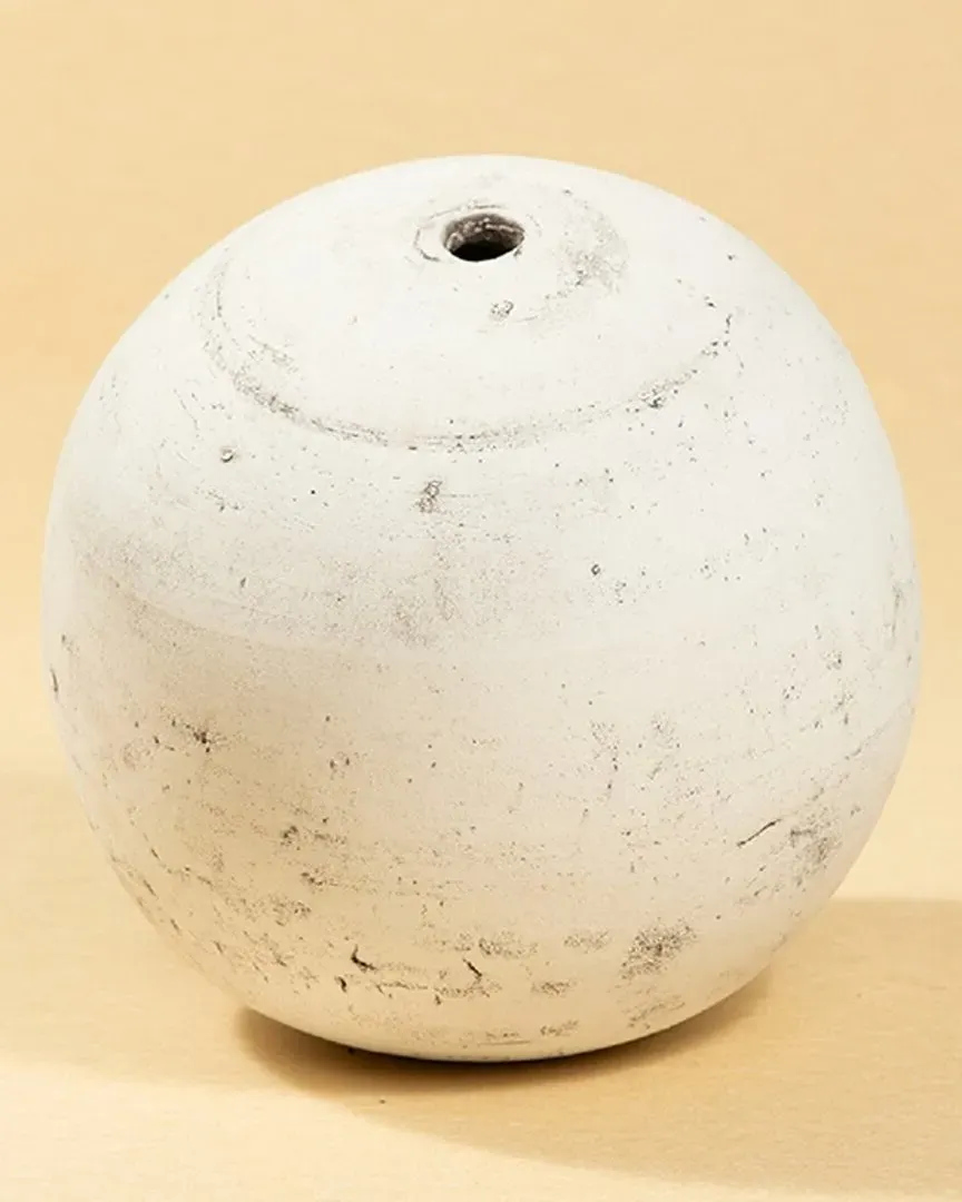 Lage Sphere Decorative Object - White Ash, Clay image