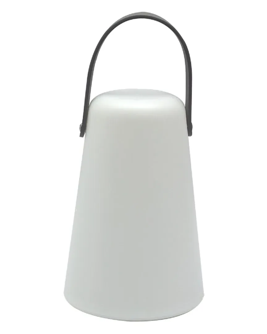 Large Flameless Outdoor Lantern Candle - Grey image