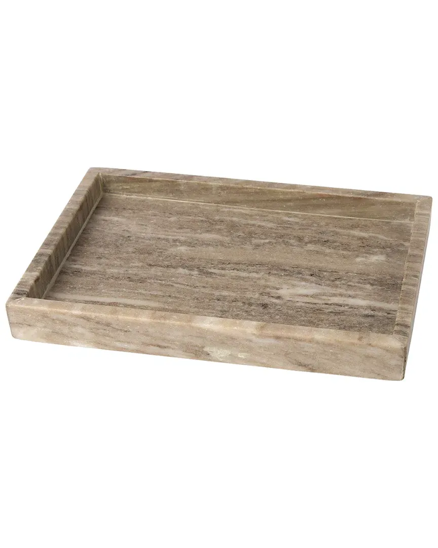 Marble Tank Tray - Brown