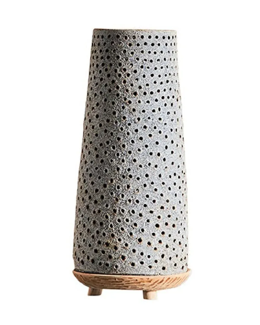 Oria L Lantern - Grey, Terracotta