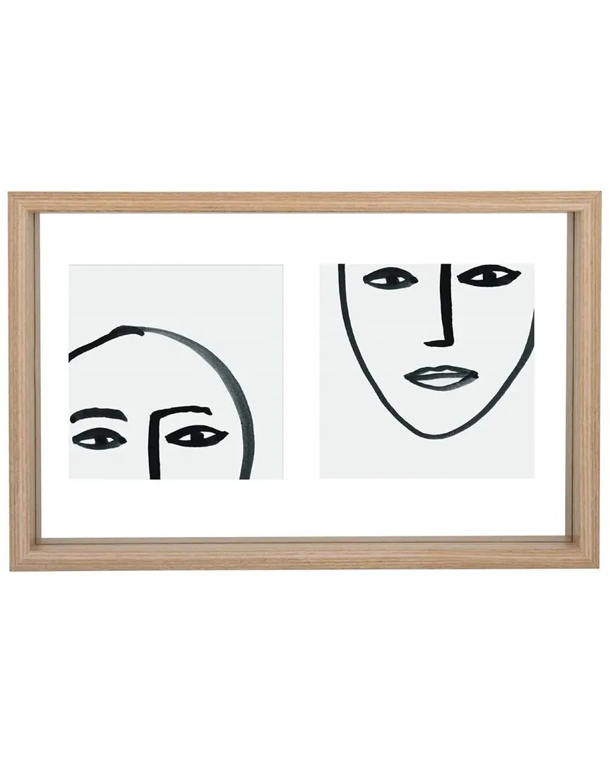 Photo Frame Floating Double - Natural, MDF