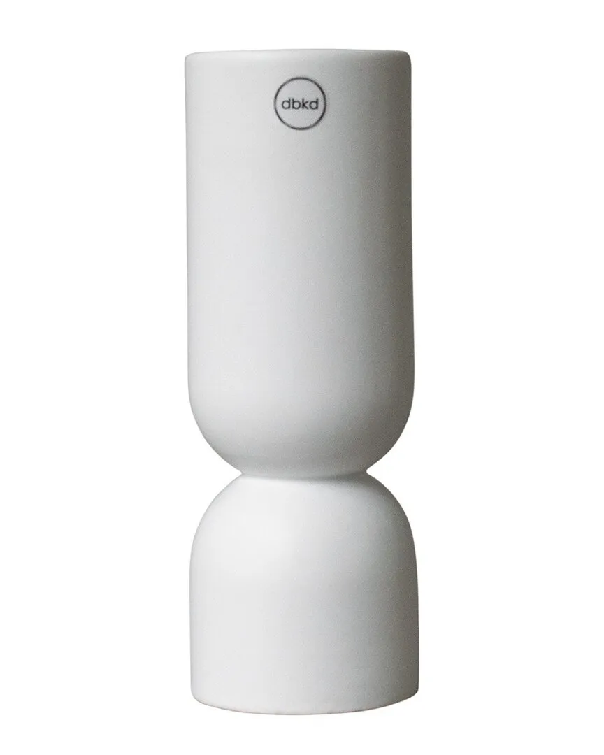 Post Vase - White, Ceramic image