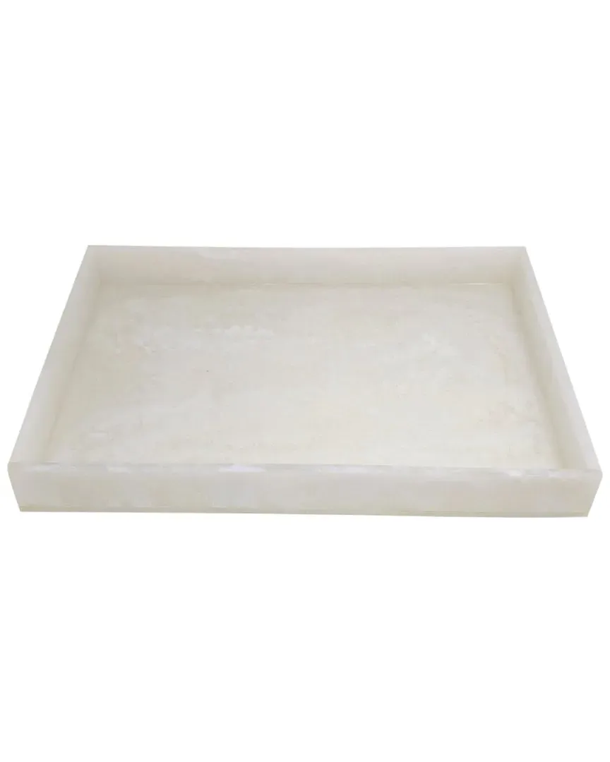 Rectangular Tray - White, Resin image