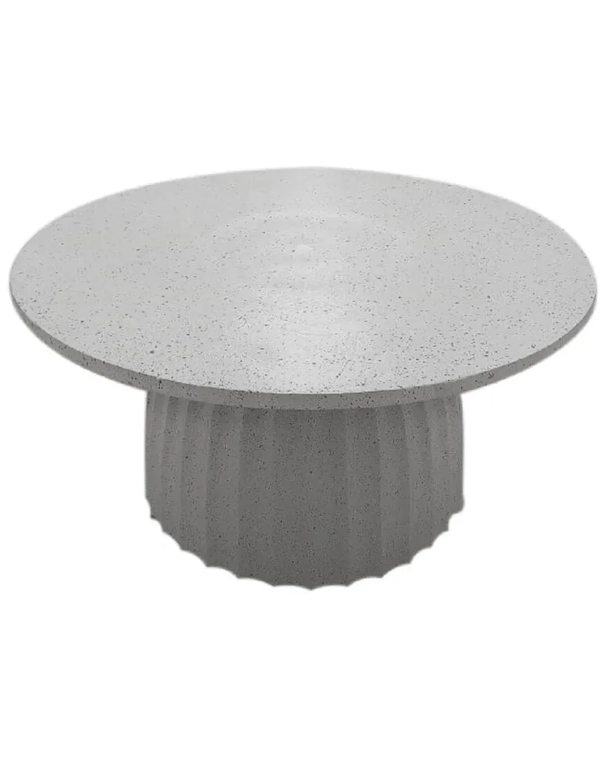 Riverstone Coffee Table - White, Aluminum