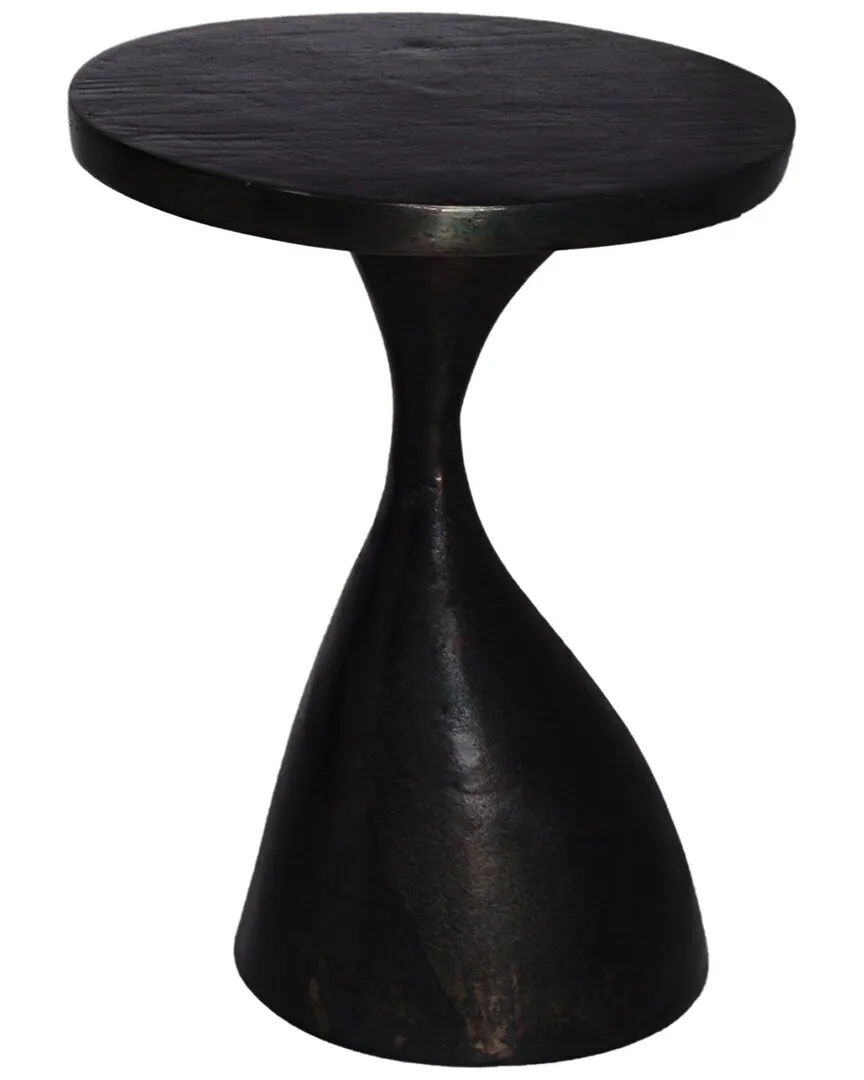 Round Side Table - Black, Aluminum image