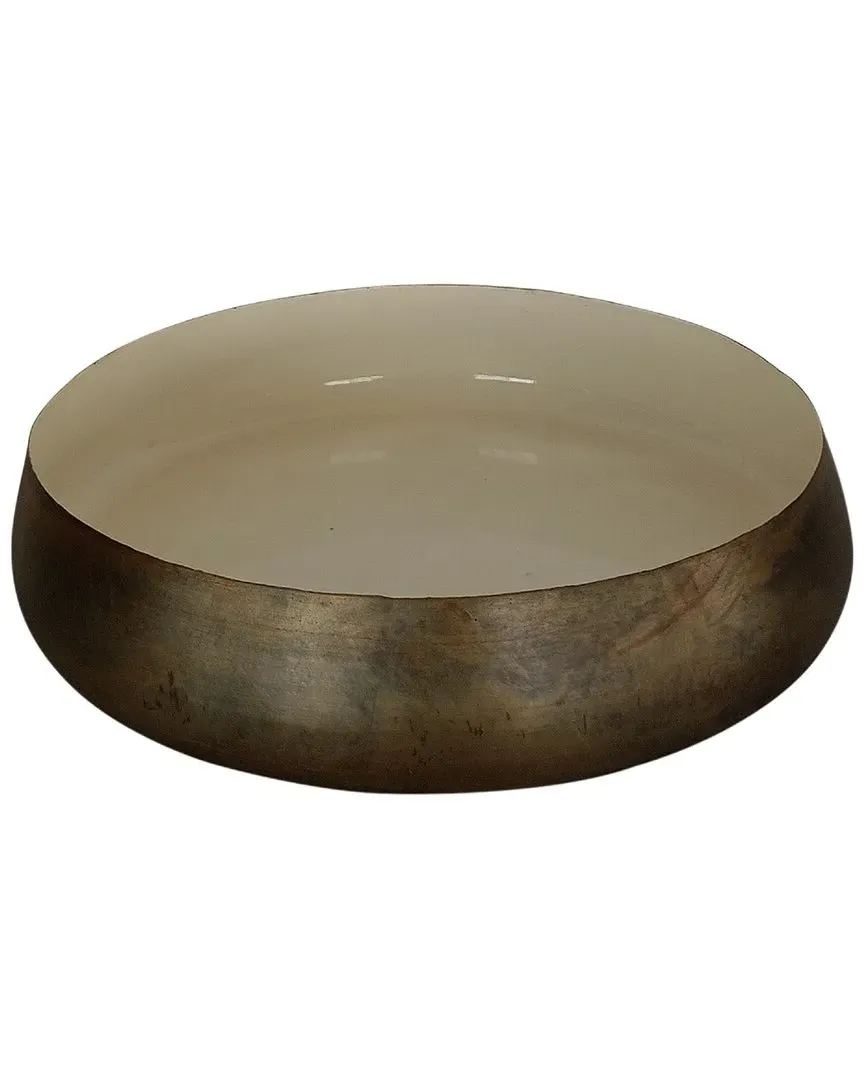 Round Tray - Aged White, Iron image