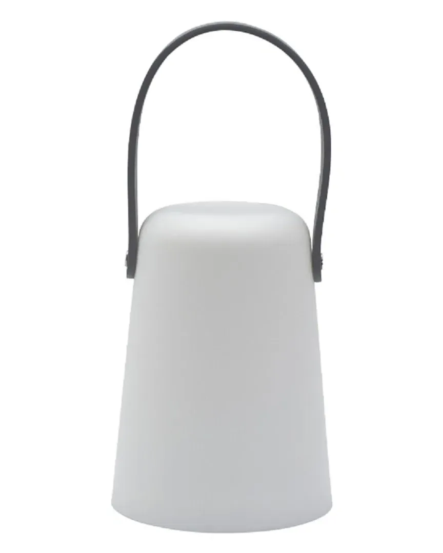 Small Flameless Outdoor Lantern Candle - Grey image