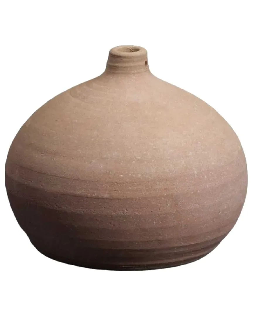 Terracotta Pot - White, Glass