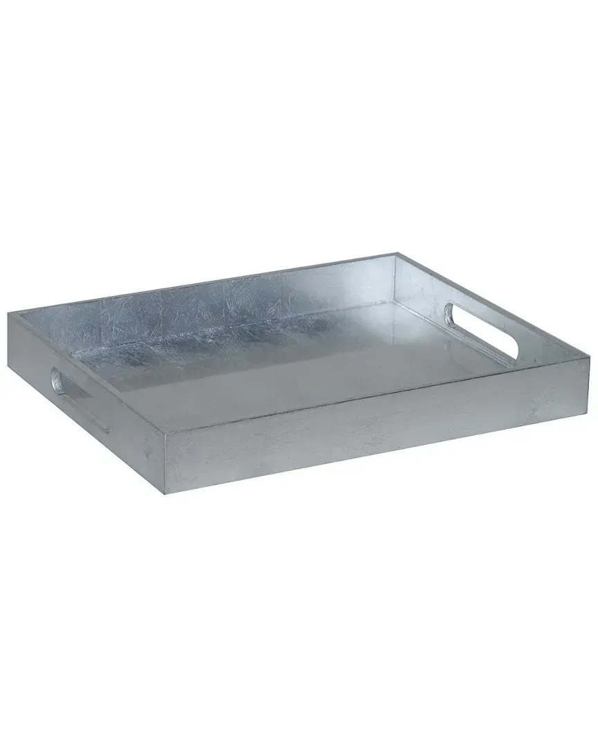 X-Small Rectangular Serving Tray - Silver Leaf image