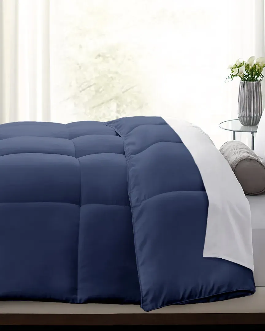 Color Down Alternative Comforter - Navy, Microfiber