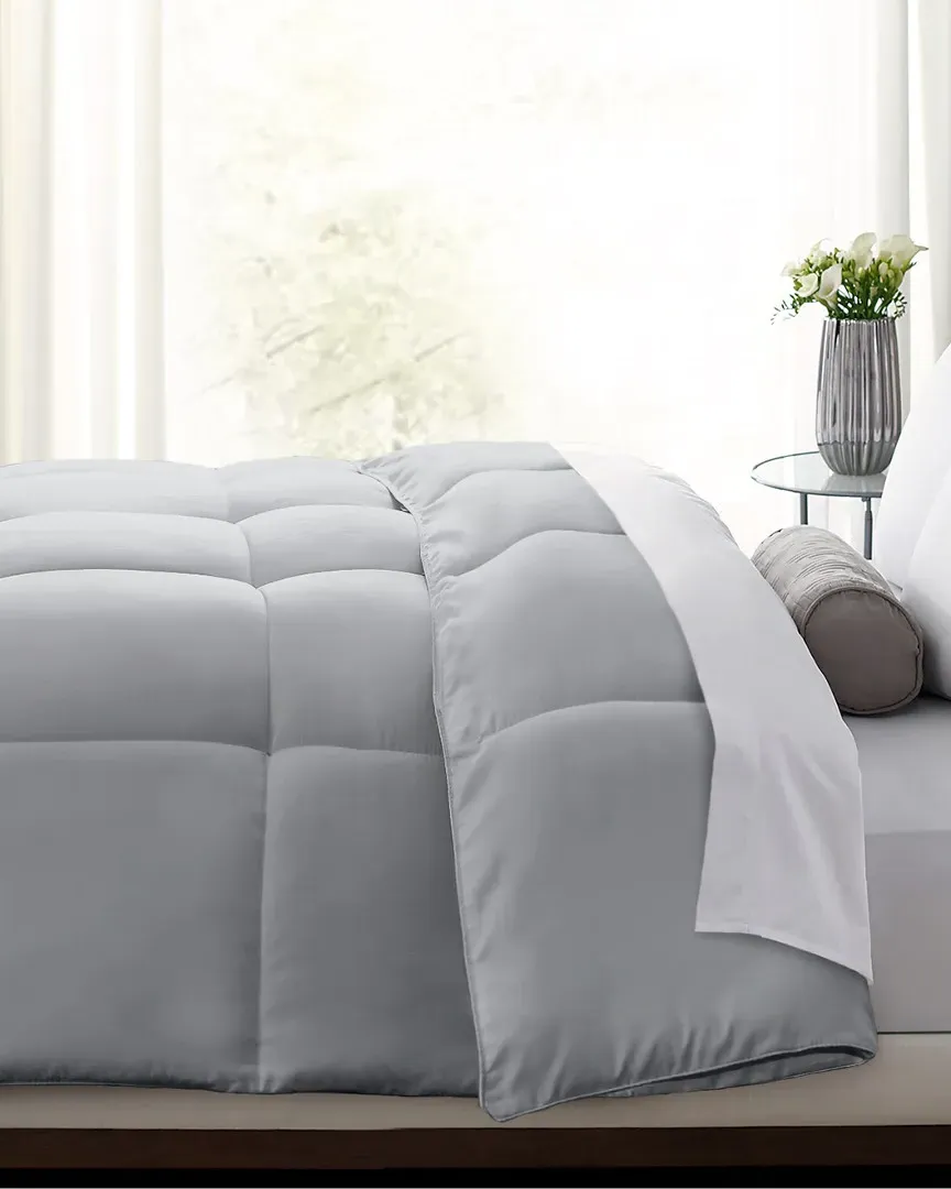 Color Down Alternative Comforter - Platinum, Microfiber