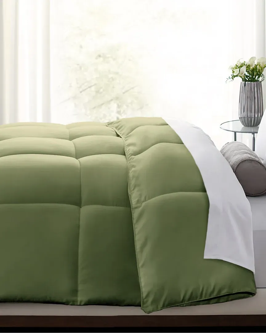 Color Down Alternative Comforter - Sage, Microfiber