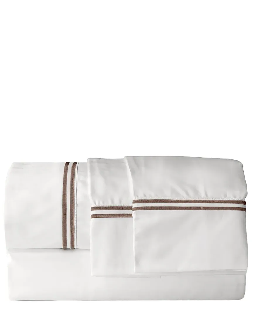 Hotel Suite 1200 Thread Count Embroidery Sheet Set - Chocolate image