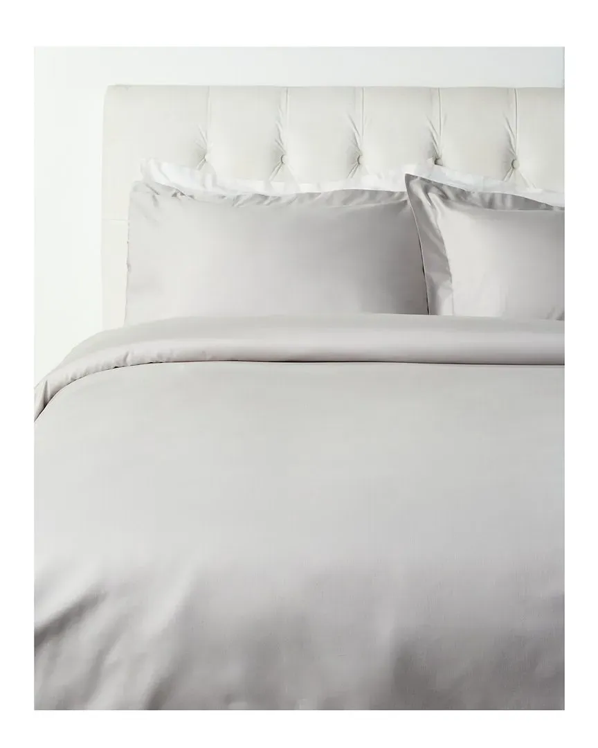 Sunrise Collection 420TC Cotton Sateen Duvet Set - White image