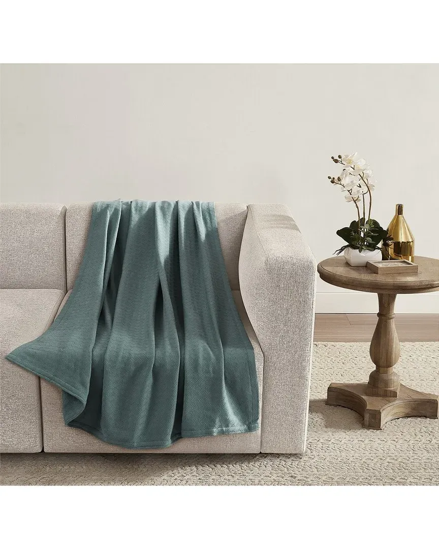 Luxe Cotton Throw - Storm Green